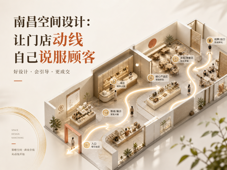 南昌空间设计让门店动线自己说服客户