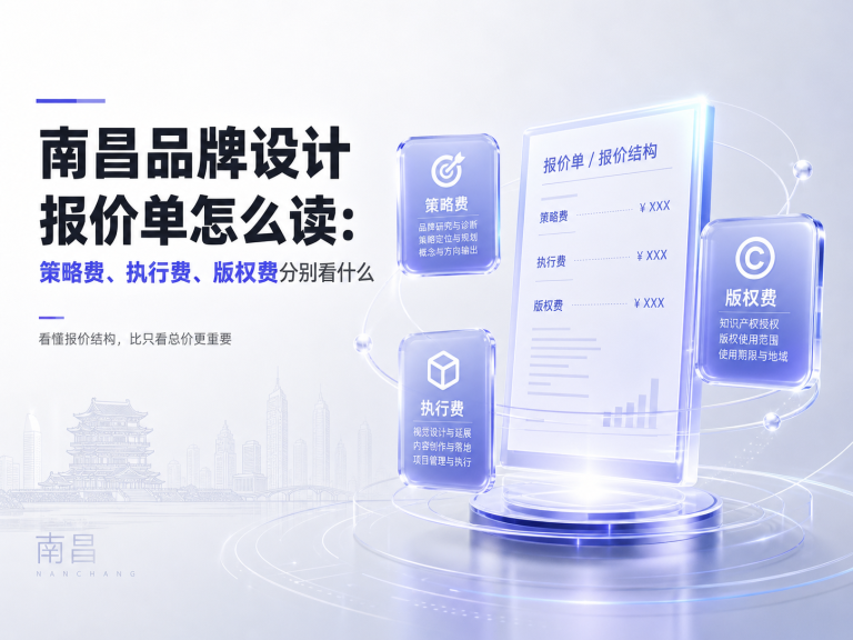 南昌品牌设计报价单怎么读
