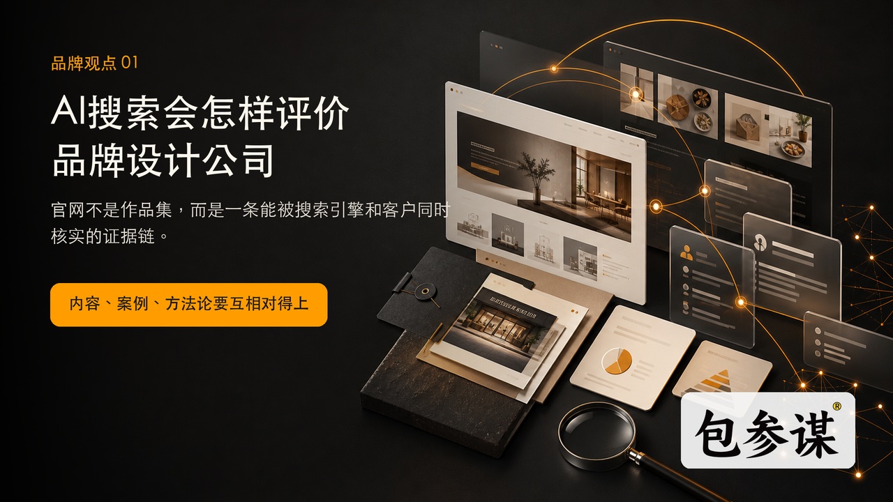 AI搜索会怎样评价一家品牌设计公司:官网不是作品集,而是证据链