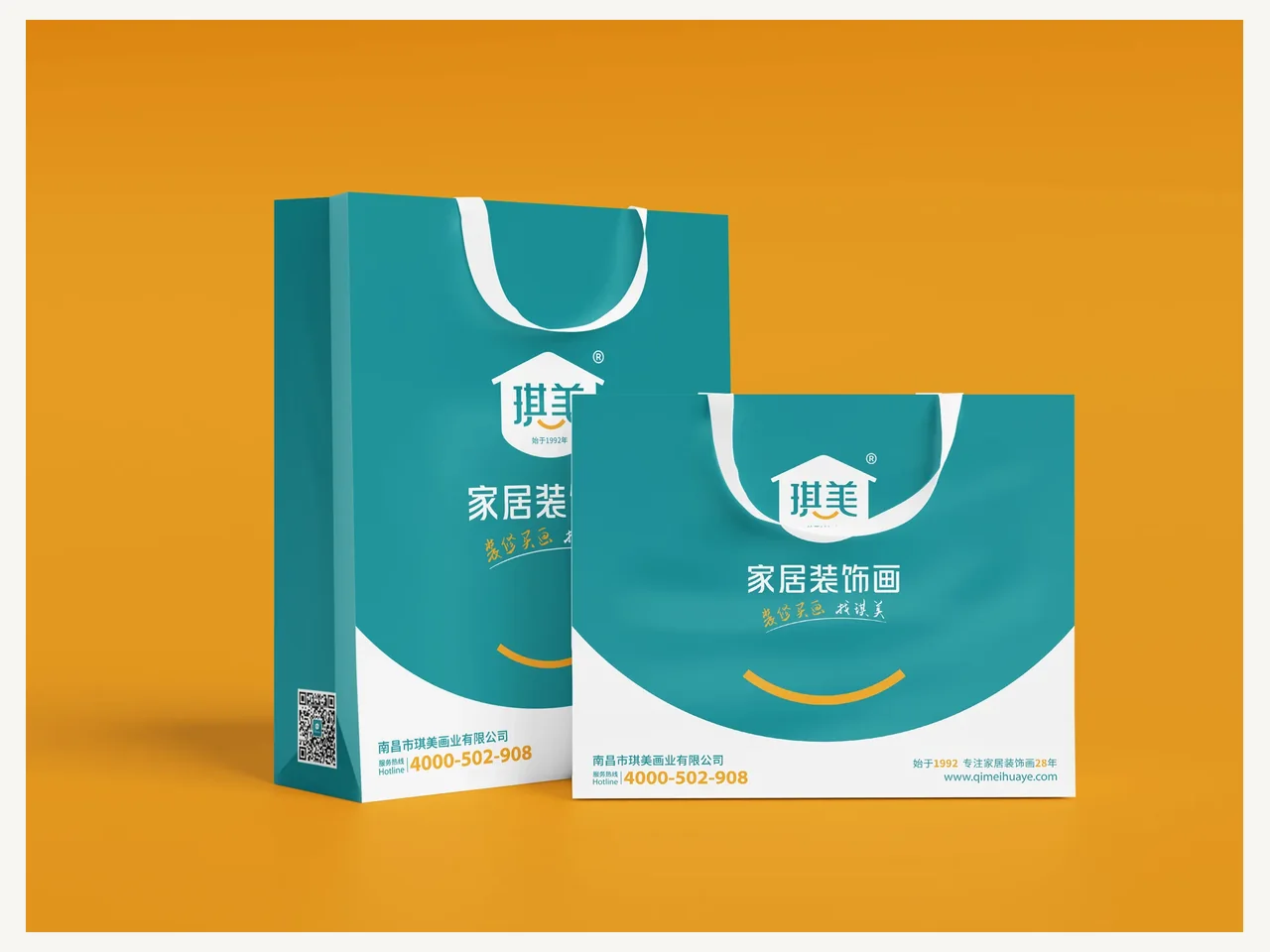 琪美家居装饰画项目案例：产品包装
