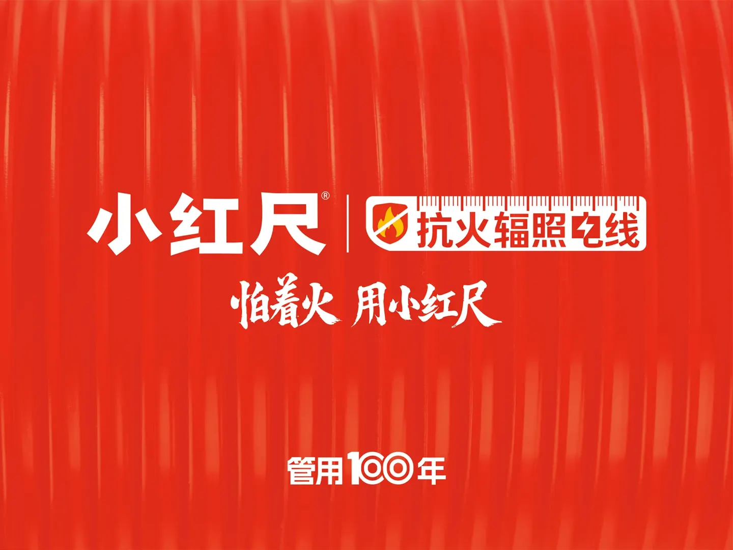 小红尺抗火辐照电线 品牌设计作品