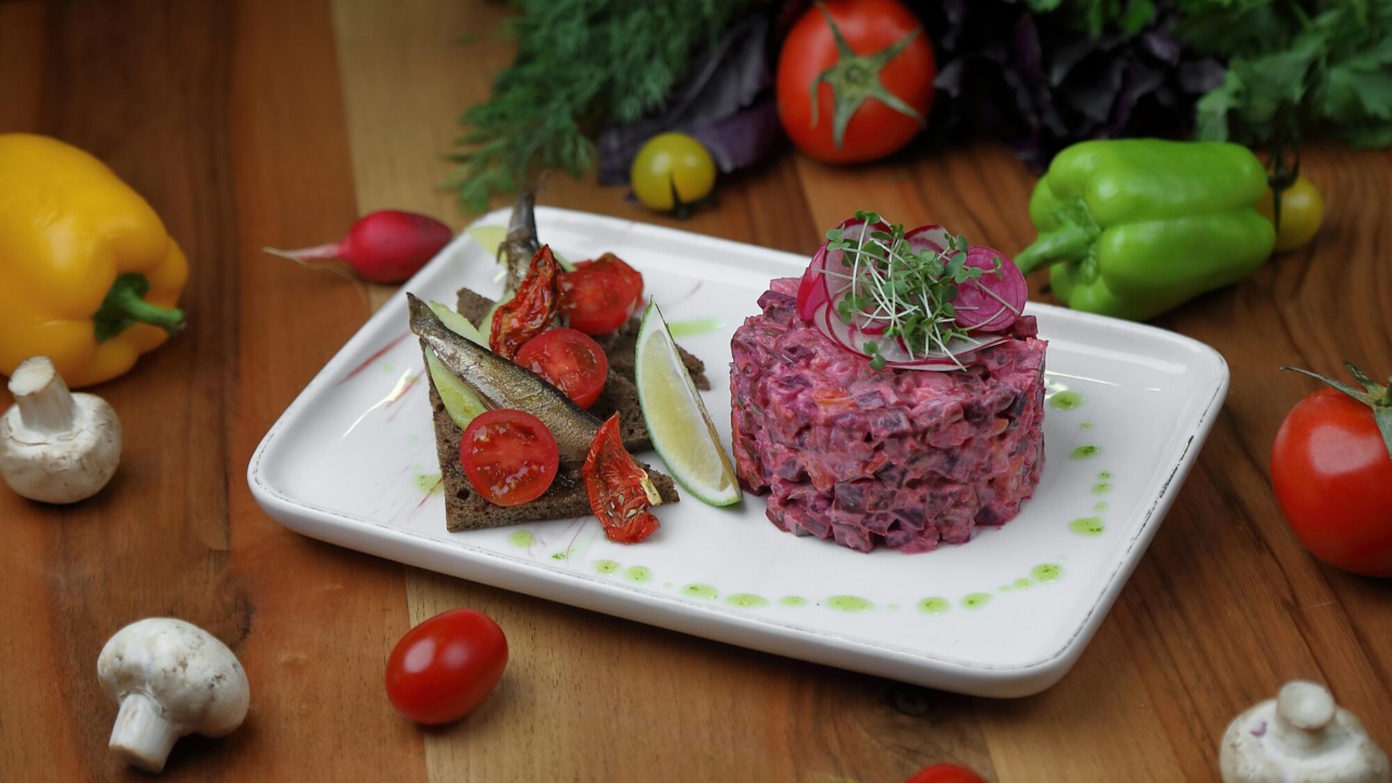 餐饮设计收费标准文章配图，餐厅菜品摆盘展示